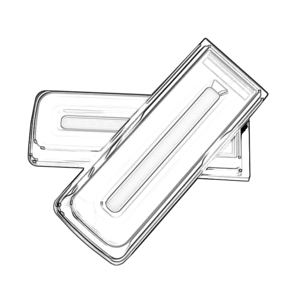 for benz 09-18 g class upgrade tail light - 背面图