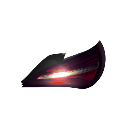 for benz 16-19 cla 117 tail light - 版本详情图